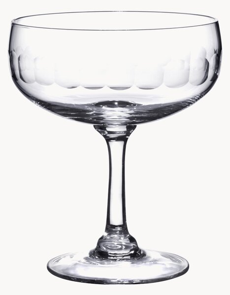 Set di 2 bicchieri da cocktail in cristallo soffiato Lens