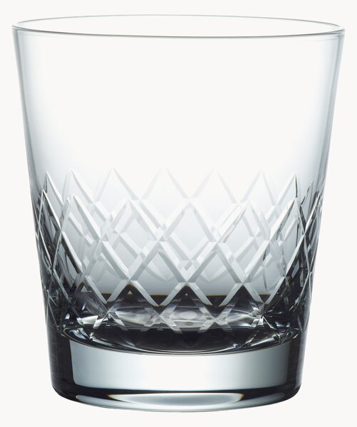 Set di 4 bicchieri da whisky in cristallo soffiato Lattice