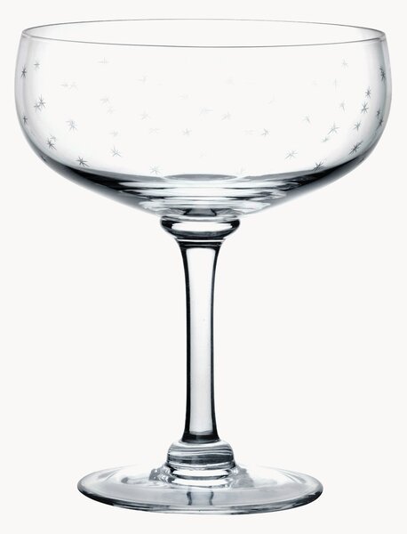 Set di 2 bicchieri da cocktail in cristallo soffiato Stars