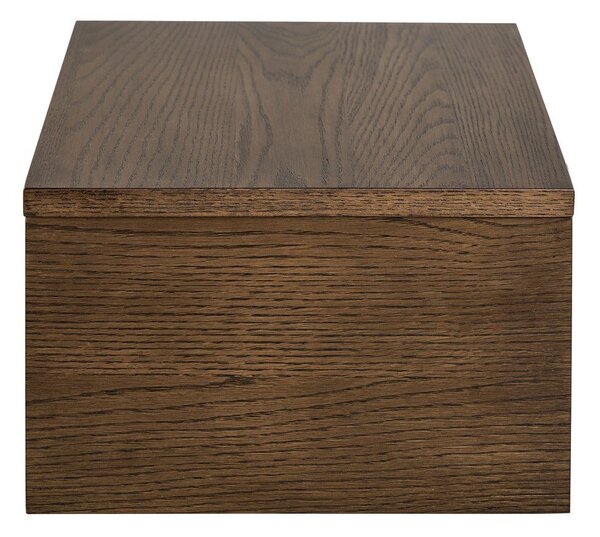 Comodino colore naturale scuro con effetto rovere Monfort – Actona