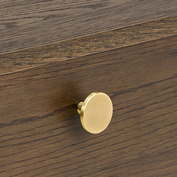 Comodino colore naturale scuro con effetto rovere Monfort – Actona