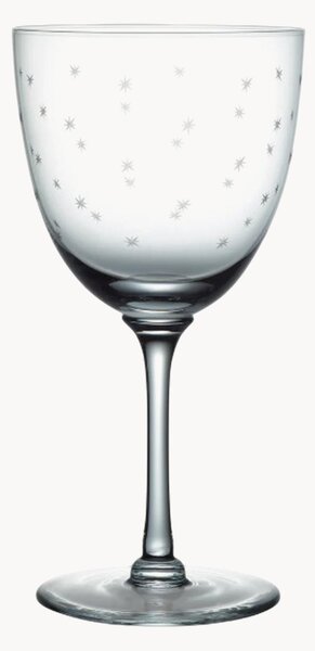 Set di 2 bicchieri da vino in cristallo soffiato Stars