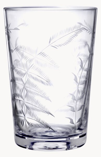 Set di 6 bicchieri in cristallo soffiato Fern
