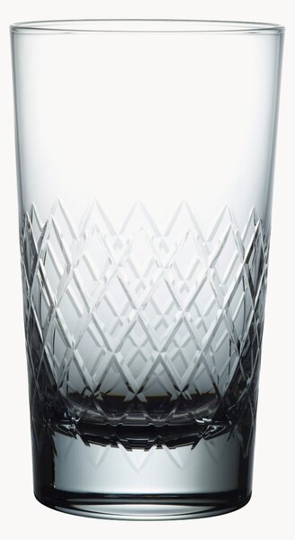 Set di 4 bicchieri da long drink in cristallo soffiato Lattice