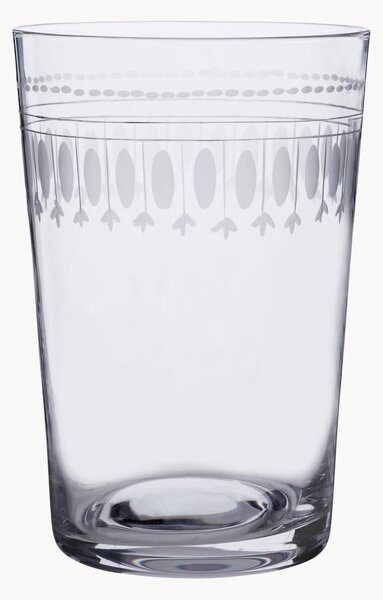 Set di 6 bicchieri in cristallo soffiato Ovals