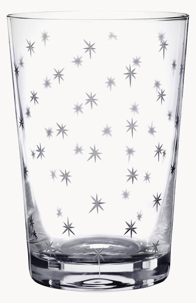 Set di 6 bicchieri in cristallo soffiato Stars
