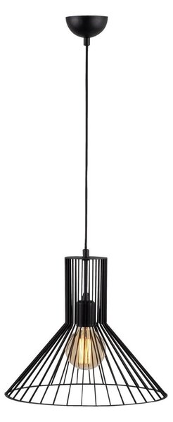 Lampadario nero con paralume in metallo ø 38 cm Fellini – Opviq lights