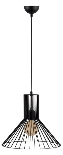 Lampadario nero con paralume in metallo ø 38 cm Fellini – Opviq lights