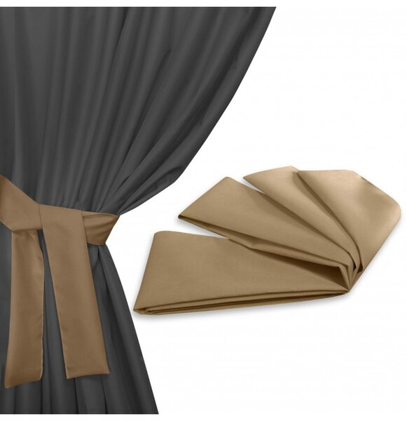 Nastro per fissaggio tende da giardino 160x8 cm beige scuro