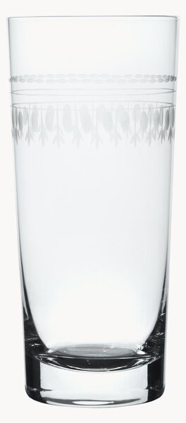 Set di 4 bicchieri da long drink in cristallo soffiato Ovals