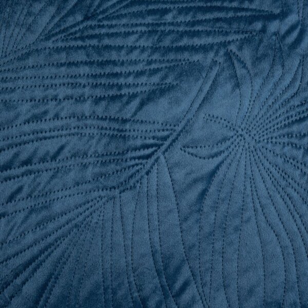 Copriletto in velluto Luiz4 blu new