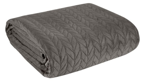 Copriletto in velluto Luiz4 beige