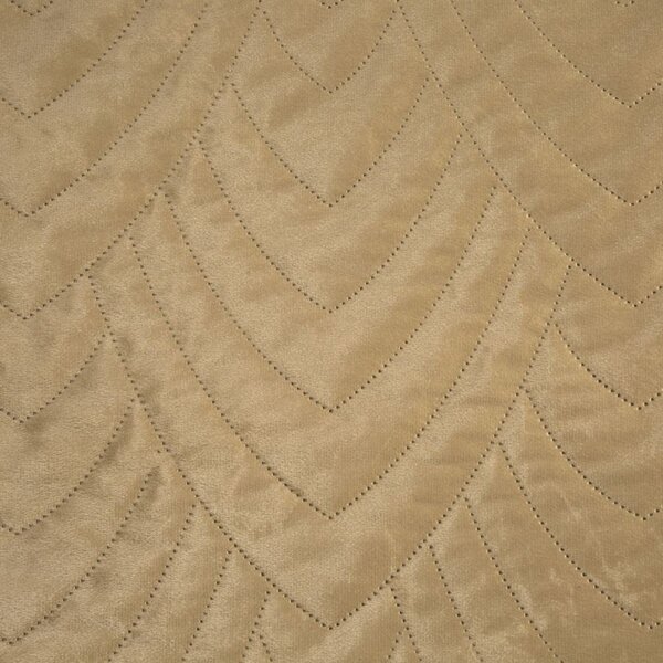 Copriletto in velluto Luiz6 beige new