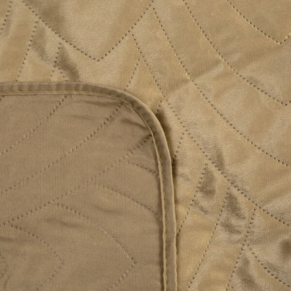Copriletto in velluto Luiz6 beige new