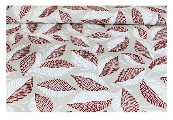 Runner foglie bordó 50x150 cm