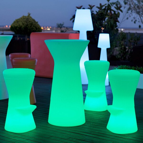 Newgarden Corfu sgabello LED con solar+accu