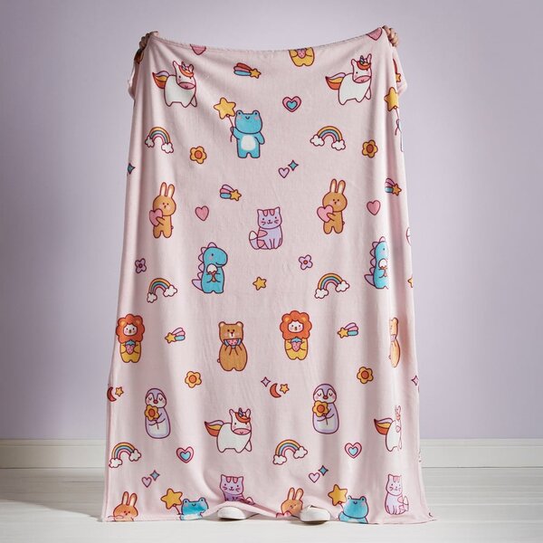 Coperta per bambini rosa in vello 130x170 cm Forever Together – Catherine Lansfield
