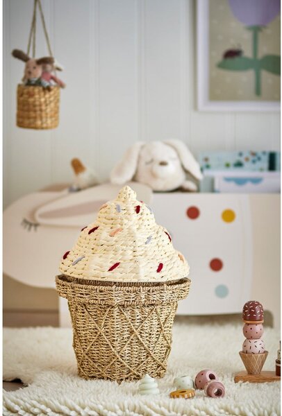 Cesta per giochi da bambino di colore naturale in erba marina ø 28x41 cm Cillie – Bloomingville Mini