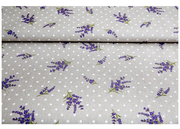 Tovaglia rotonda Lavanda a pois