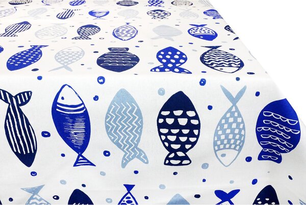 Tovaglia in cotone Pesce azzurro