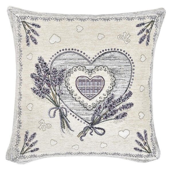 Federa cuscino gobelin Lavanda Chenille IT102