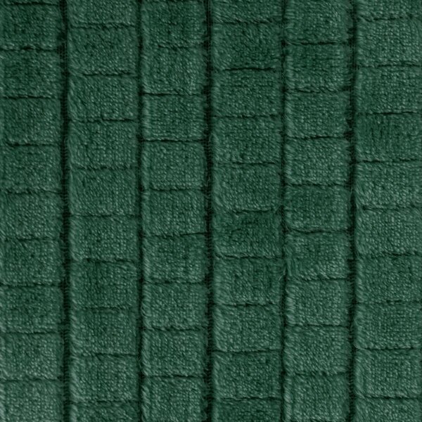 Coperta in microfibra con effetto 3D Cindy2 verde bottiglia