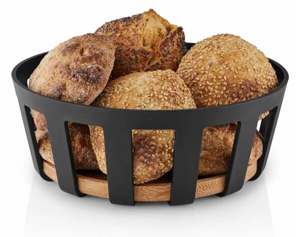 Eva Solo Cestino per il Pane Grande 24,5cm Nordic Kitchen Black Bambù Carbonizzato Tools Design