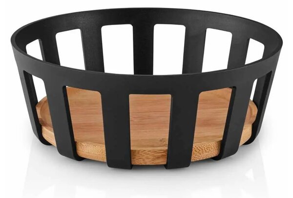 Eva Solo Cestino per il Pane Grande 24,5cm Nordic Kitchen Black Bambù Carbonizzato Tools Design