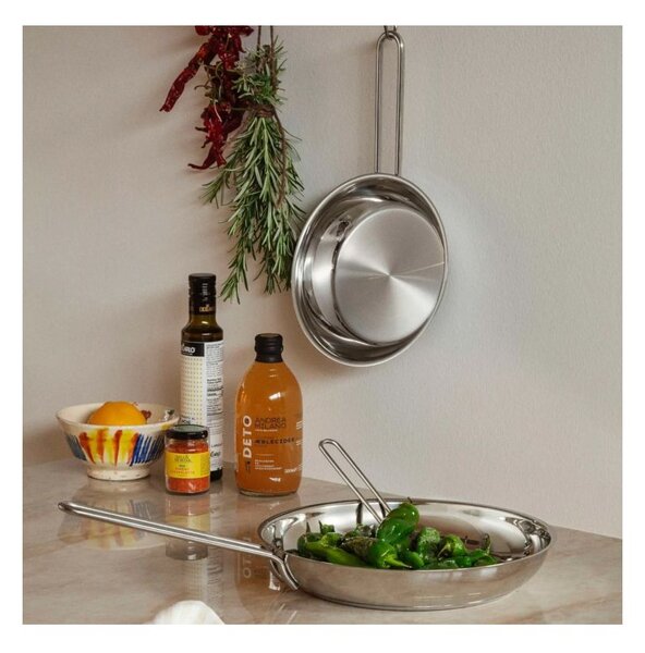 Eva Solo Padella 28cm Stainless Steel Inox Riciclato 90% x Gas Elettrico Induzione