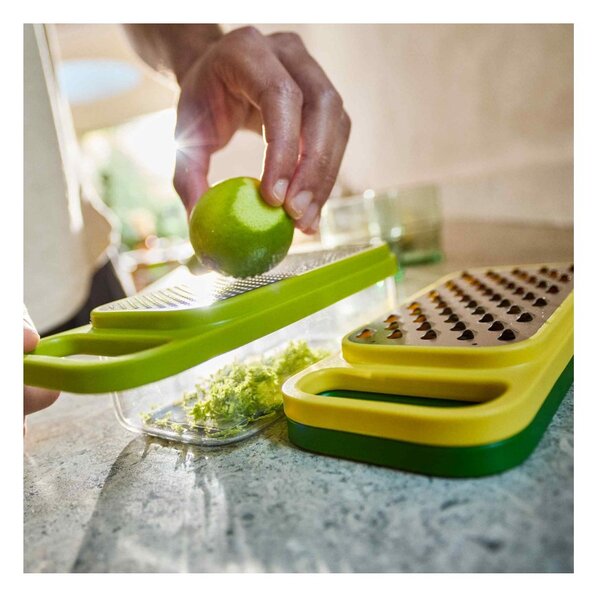 Joseph Joseph Multi-Grate & Store 3-in-1 Grate Set Grattugia 3in1 con Contenitore