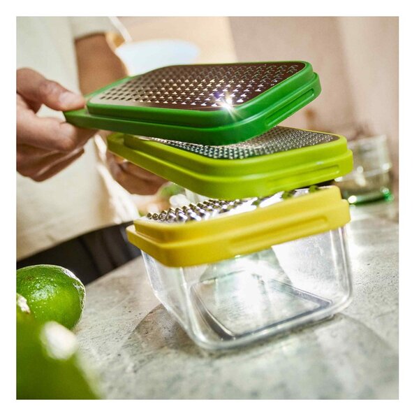 Joseph Joseph Multi-Grate & Store 3-in-1 Grate Set Grattugia 3in1 con Contenitore