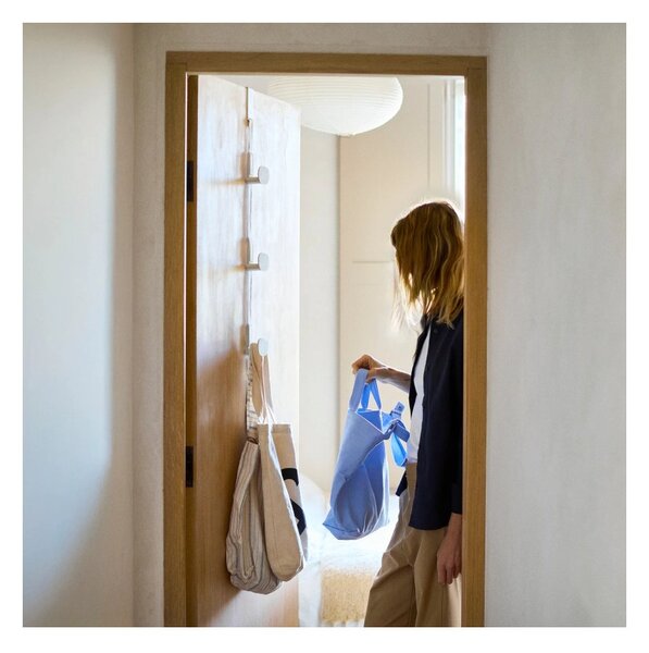 Joseph Joseph Orderly Ecru Portaborse da Porta con 3 Ganci Regolabili in Altezza