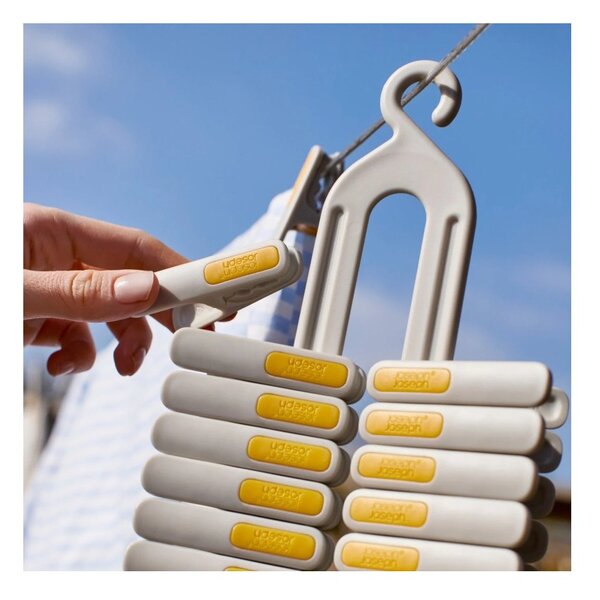 Joseph Joseph PegStore Set di 30 Mollette per Bucato con Supporto Dotato di Gancio