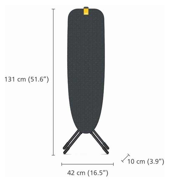 Joseph Joseph Glide Compact Plus 110cm Blue Asse da Stiro Facile da Riporre con Fodera Avanzata