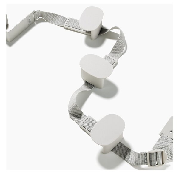 Joseph Joseph Orderly Ecru Portaborse da Porta con 3 Ganci Regolabili in Altezza