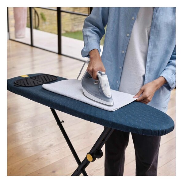 Joseph Joseph Glide Compact Plus 110cm Blue Asse da Stiro Facile da Riporre con Fodera Avanzata