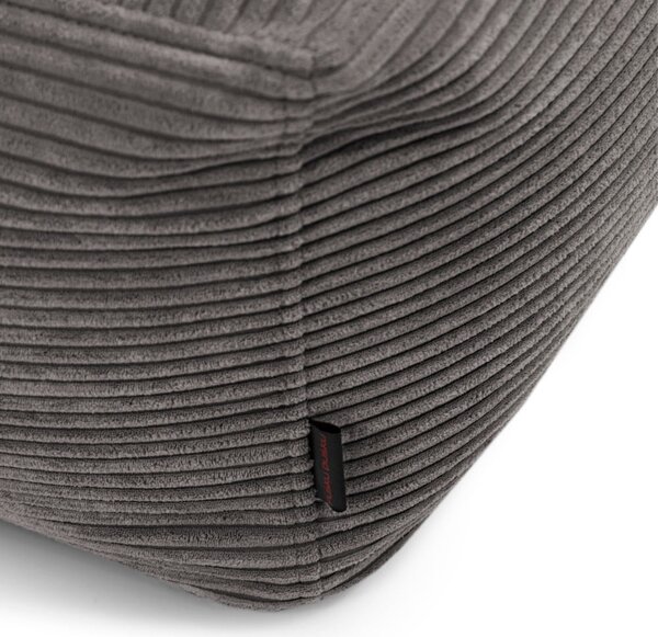 Puof a sacco marrone scuro con rivestimento in velluto a coste Softbox MooG – SLOWDOWN