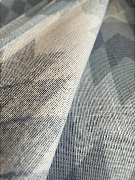 Copriletto Piquet Zig-zag blu
