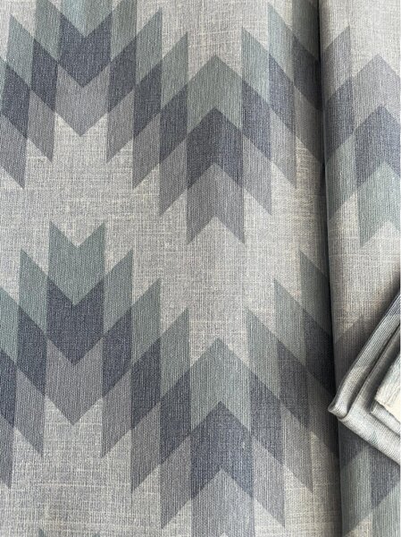 Copriletto Piquet Zig-zag blu