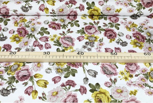Tovaglia in cotone Fiori vintage