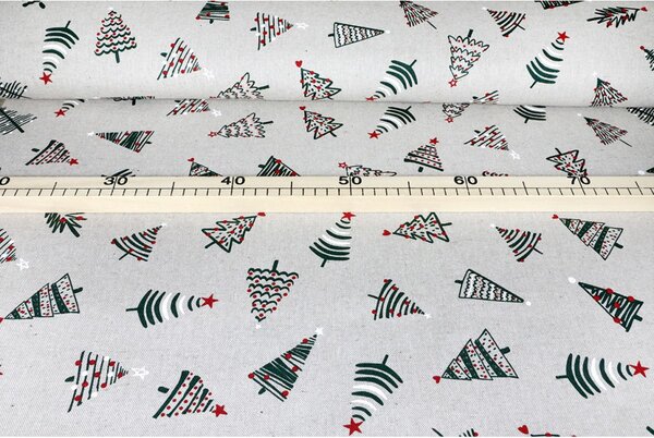 Tessuto al metro - tela - albero di Natale, altezza 140 cm