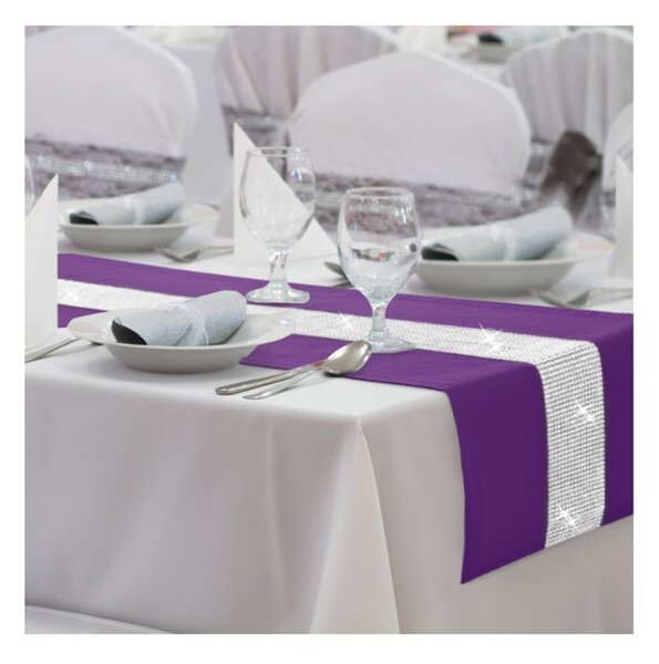 Runner Glamour con zirconi viola