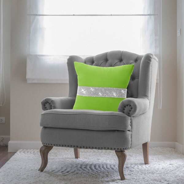Federa con zirconi verde chiaro