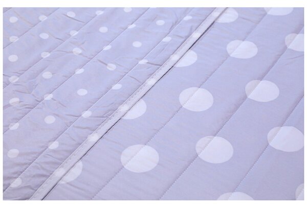 Trapuntino 701P Pois grigio Made in Italy