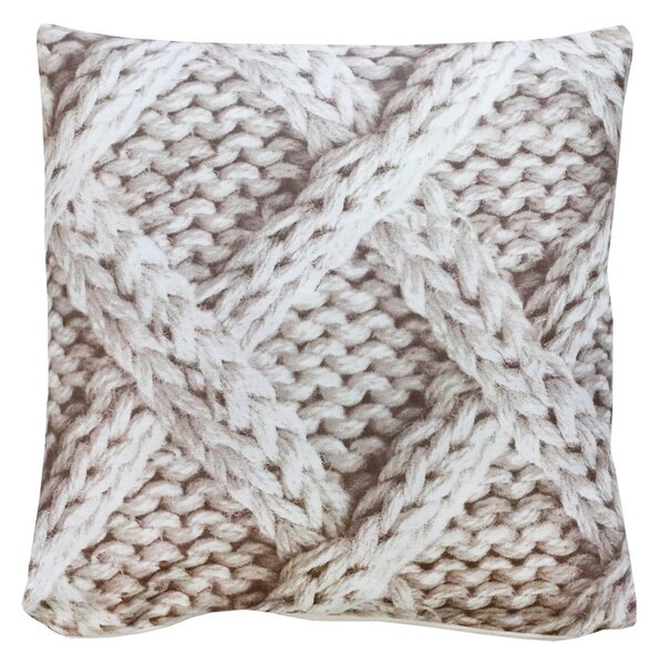 Federa cuscino Maglia beige new 40x40 cm