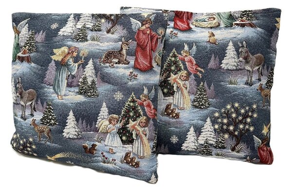 Federa cuscino natalizia gobelin Eden 1208