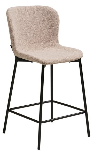 Sgabello da bar beige imbottito (altezza della seduta 65 cm) Maceda – House Nordic