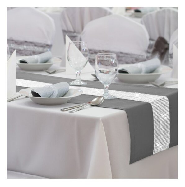 Runner Glamour con zirconi grigio scuro
