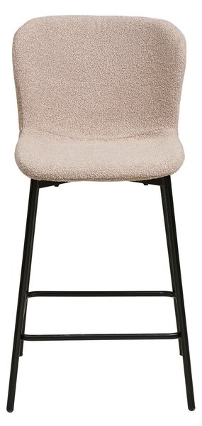 Sgabello da bar beige imbottito (altezza della seduta 65 cm) Maceda – House Nordic