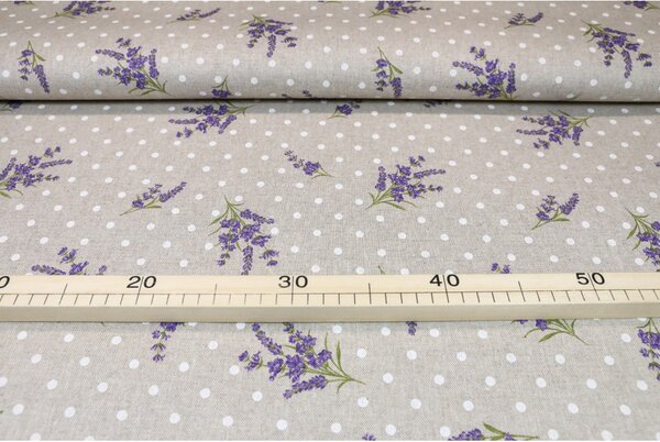 Federa cuscino lavanda con punti